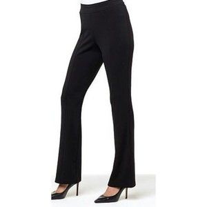 IMAN Global Chic Secret Smooth Pull-On Bootcut Pant 799-986 Black 1X Petite